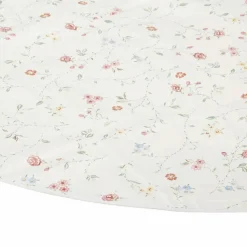 Wachstuchtischdecke »Manhattan«, Ø: 150 cm, Blumen, beige