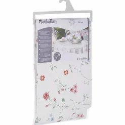 Wachstuchtischdecke »Manhattan«, Ø: 150 cm, Blumen, beige