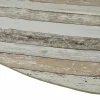 Wachstuchtischdecke »Manhattan«, Ø: 150 cm, Holz, bunt