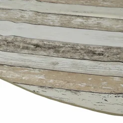 Wachstuchtischdecke »Manhattan«, Ø: 150 cm, Holz, bunt