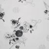 Wachstuchtischdecke »Manhattan«, BxL: 140 x 2000 cm, blumen/reisen/musik, silberfarben