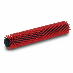 Walzenbürste mittel, rot, 300 mm, geeignet für Hartbodenflächen (Fliesen, Marmor, PVC, Granit etc.)
