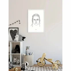 Wandbild, BxH: 40 x 50 cm, weiß
