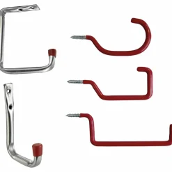 Wandhaken, mit 1 Haken, Kunststoff verzinkt