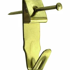Wandhaken, mit 1 Haken, vermessingt