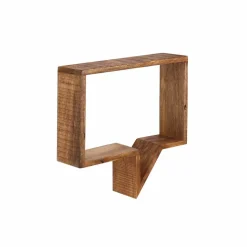 Wandregal, Holz, Natur, 2 Fachböden