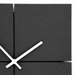 Wanduhr, HxT: 30 x 5 cm, schwarz, ohne ink. Batterie