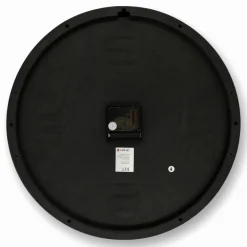 Wanduhr, HxT: 38,5 x 5 cm, schwarz, ohne ink. Batterie