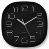 Wanduhr, HxT: 28,5 x 5,2 cm, schwarz, ohne ink. Batterie