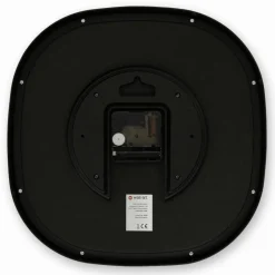 Wanduhr, HxT: 28,5 x 5,2 cm, schwarz, ohne ink. Batterie