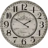 Wanduhr, MDF/Holzwerkstoff, beige