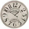 Wanduhr, MDF/Holzwerkstoff, beige