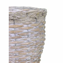 Weidekorb, 14 x 12 cm, waschweiß, bauchig