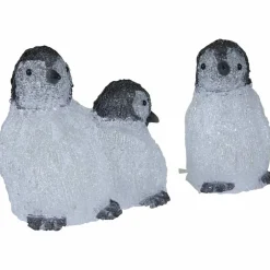 Weihnachtsfigur, Pinguin, Höhe: 23 cm, netz, weiß