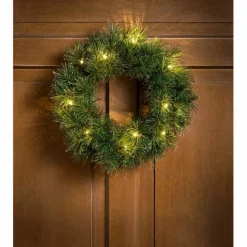 Weihnachtskranz »Sölden«, Ø 35 cm, grün, Kunststoff, beleuchtet