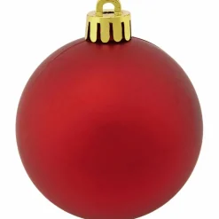 Weihnachtskugel, Ø: 6 cm, dunkelrot, 12 Stück