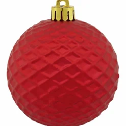 Weihnachtskugel, Ø: 7 cm, dunkelrot, 25 Stück
