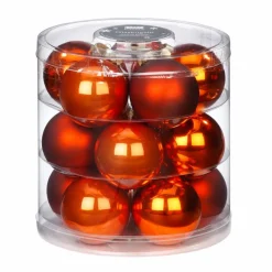 Weihnachtskugel, Ø: 6 cm, Glas, 15 Stück