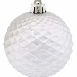 Weihnachtskugel, Ø: 7 cm, silberfarben, 25 Stück