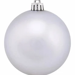 Weihnachtskugel, Ø: 8 cm, silberfarben, 6 Stück
