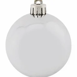 Weihnachtskugel, Ø: 6 cm, silberfarben, 12 Stück