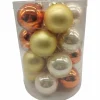 Weihnachtskugel »Cosy Christmas«, Ø: 6 cm, Uni, goldfarben/nougat/champagner, 20 Stück