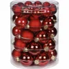 Weihnachtskugel, rot, 44 Stück