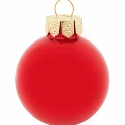 Weihnachtskugel, rot, 44 Stück