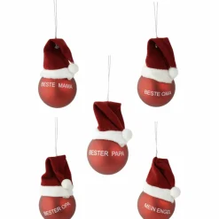 Weihnachtskugel, rot, zum Dekorieren
