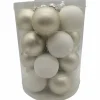 Weihnachtskugel »True White«, Ø: 3 cm, Uni, weiß/silberfarben, 28 Stück