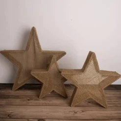Weihnachtsstern, BxH: 10 x 48 cm, braun