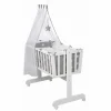 Wiegenset, Textil/Polyester, weiß