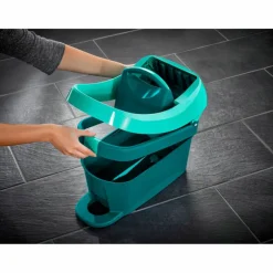 Wischtuchpresse-Set »Profi«, türkis, inkl. Wischtuchpresse, Bodenwischer mit 2-Faser-Wischbezug