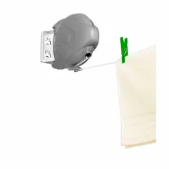 Wäscheleine, grau, Kunststoff