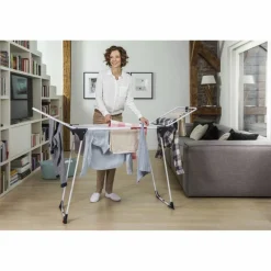 Wäscheständer, BxHxL: 57 x 91 x 174 cm, Aluminium/Stahl