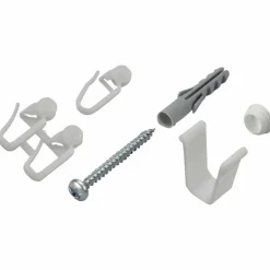 Zubehörset, für 2 und 3-läufig Gardinenschienen, Weiß